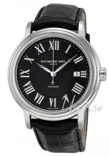 Raymond Weil Maestro Sort/Lær Ø41.5 mm Raymond Weil Maestro Sort/Lær Ø41.5 mm