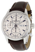 Raymond Weil Freelancer Antikkhvit/Lær Ø42 mm Raymond Weil Freelancer Antikkhvit/Lær Ø42 mm