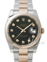 Rolex Datejust 36 Sort/Stål Ø36 mm Rolex Datejust 36 Sort/Stål Ø36 mm