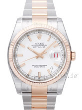 Rolex Datejust 36 Hvit/Stål Ø36 mm Rolex Datejust 36 Hvit/Stål Ø36 mm