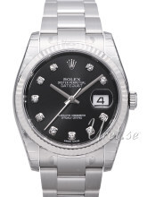 Rolex Datejust 36 Sort/Stål Ø36 mm Rolex Datejust 36 Sort/Stål Ø36 mm