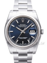 Rolex Datejust 36 Blå/Stål Ø36 mm Rolex Datejust 36 Blå/Stål Ø36 mm