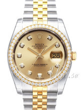 Rolex Datejust 36 Champagnefarget/Stål Ø36 mm Rolex Datejust 36 Champagnefarget/Stål Ø36 mm