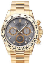 Rolex Cosmograph Daytona Grå/18 karat gult gull Ø40 mm Rolex Cosmograph Daytona Grå/18 karat gult gull Ø40 mm