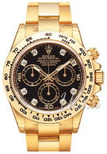 Rolex Cosmograph Daytona Sort/18 karat gult gull Ø40 mm Rolex Cosmograph Daytona Sort/18 karat gult gull Ø40 mm