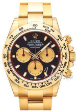Rolex Cosmograph Daytona Sort/18 karat gult gull Ø40 mm Rolex Cosmograph Daytona Sort/18 karat gult gull Ø40 mm