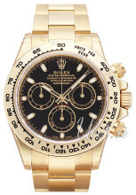 Rolex Cosmograph Daytona Sort/18 karat gult gull Ø40 mm Rolex Cosmograph Daytona Sort/18 karat gult gull Ø40 mm
