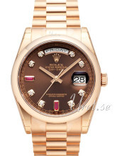 Rolex Day-Date 36 Brun/18 karat rosé gull Ø36 mm Rolex Day-Date 36 Brun/18 karat rosé gull Ø36 mm