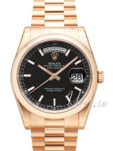 Rolex Day-Date 36 Sort/18 karat rosé gull Ø36 mm Rolex Day-Date 36 Sort/18 karat rosé gull Ø36 mm