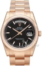 Rolex Day-Date 36 Sort/18 karat rosé gull Ø36 mm Rolex Day-Date 36 Sort/18 karat rosé gull Ø36 mm