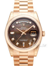 Rolex Day-Date 36 Sort/18 karat rosé gull Ø36 mm Rolex Day-Date 36 Sort/18 karat rosé gull Ø36 mm