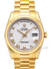 Rolex Day-Date 36 Hvit/18 karat gult gull Ø36 mm Rolex Day-Date 36 Hvit/18 karat gult gull Ø36 mm