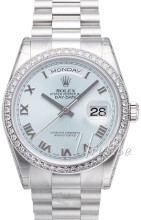 Rolex Day-Date 36 Blå/Platina Ø36 mm Rolex Day-Date 36 Blå/Platina Ø36 mm