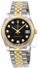 Rolex Datejust 31 Sort/Stål Ø31 mm Rolex Datejust 31 Sort/Stål Ø31 mm