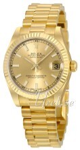 Rolex Datejust 31 Champagnefarget/18 karat gult gull Ø31 mm Rolex Datejust 31 Champagnefarget/18 karat gult gull Ø31 mm