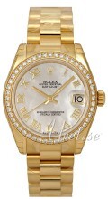 Rolex Datejust 31 Hvit/18 karat gult gull Ø31 mm Rolex Datejust 31 Hvit/18 karat gult gull Ø31 mm