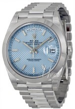 Rolex Day-Date 40 Blå/Platina Ø40 mm Rolex Day-Date 40 Blå/Platina Ø40 mm