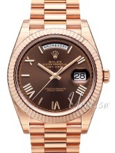 Rolex Day-Date 40 Brun/18 karat rosé gull Ø40 mm Rolex Day-Date 40 Brun/18 karat rosé gull Ø40 mm