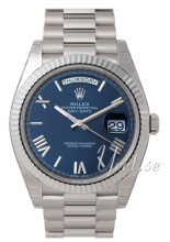 Rolex Day-Date 40 Blå/18 karat hvitt gull Ø40 mm Rolex Day-Date 40 Blå/18 karat hvitt gull Ø40 mm