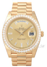 Rolex Day-Date 40 Champagnefarget/18 karat gult gull Ø40 mm Rolex Day-Date 40 Champagnefarget/18 karat gult gull Ø40 mm