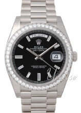 Rolex Day-Date 40 Sort/Platina Ø40 mm Rolex Day-Date 40 Sort/Platina Ø40 mm