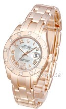 Rolex Pearlmaster 29 Hvit/18 karat rosé gull Ø29 mm Rolex Pearlmaster 29 Hvit/18 karat rosé gull Ø29 mm