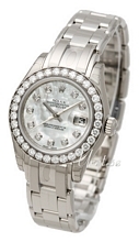 Rolex Lady Datejust Pearlmaster Hvit/18 karat hvitt gull Ø29 mm Rolex Lady Datejust Pearlmaster Hvit/18 karat hvitt gull Ø29 mm