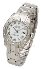 Rolex Lady Datejust Pearlmaster Hvit/18 karat hvitt gull Ø29 mm Rolex Lady Datejust Pearlmaster Hvit/18 karat hvitt gull Ø29 mm