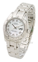 Rolex Lady Datejust Pearlmaster Hvit/18 karat hvitt gull Ø29 mm Rolex Lady Datejust Pearlmaster Hvit/18 karat hvitt gull Ø29 mm