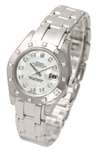 Rolex Lady Datejust Pearlmaster Hvit/18 karat hvitt gull Ø29 mm Rolex Lady Datejust Pearlmaster Hvit/18 karat hvitt gull Ø29 mm
