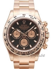 Rolex Daytona Sort/18 karat rosé gull Ø40 mm Rolex Daytona Sort/18 karat rosé gull Ø40 mm