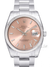Rolex Oyster Perpetual Date Rosa/Stål Ø34 mm Rolex Oyster Perpetual Date Rosa/Stål Ø34 mm