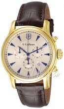 S.Coifman Sport Rosegullfarget/Lær Ø43 mm S.Coifman Sport Rosegullfarget/Lær Ø43 mm