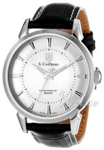 S.Coifman Sølvfarget/Lær Ø45 mm S.Coifman Sølvfarget/Lær Ø45 mm