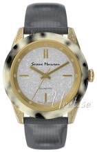 Serene Marceau Diamond Pigalle Hvit/Lær Ø38 mm Serene Marceau Diamond Pigalle Hvit/Lær Ø38 mm