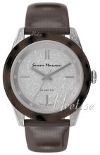 Serene Marceau Diamond Pigalle Hvit/Lær Ø38 mm Serene Marceau Diamond Pigalle Hvit/Lær Ø38 mm