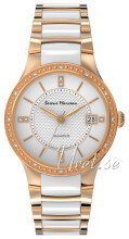 Serene Marceau Diamond Louvre Hvit/Rose-gulltonet stål Ø28 mm Serene Marceau Diamond Louvre Hvit/Rose-gulltonet stål Ø28 mm