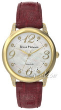 Serene Marceau Diamond Pont des Arts Hvit/Lær Ø32 mm Serene Marceau Diamond Pont des Arts Hvit/Lær Ø32 mm