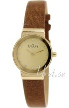 Skagen Freja Gulltonet/Lær Ø22 mm Skagen Freja Gulltonet/Lær Ø22 mm