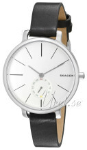 Skagen Hagen Hvit/Lær Ø34 mm Skagen Hagen Hvit/Lær Ø34 mm