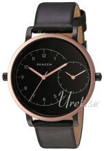 Skagen Hagen Sort/Lær Ø36 mm Skagen Hagen Sort/Lær Ø36 mm