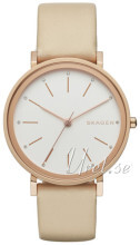Skagen Hald Hvit/Lær Ø34 mm Skagen Hald Hvit/Lær Ø34 mm