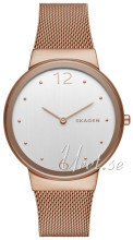 Skagen Freja Sølvfarget/Rose-gulltonet stål Ø34 mm Skagen Freja Sølvfarget/Rose-gulltonet stål Ø34 mm