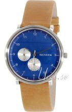 Skagen Hald Blå/Lær Ø40 mm Skagen Hald Blå/Lær Ø40 mm