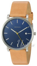 Skagen Hagen Blå/Lær Ø40 mm Skagen Hagen Blå/Lær Ø40 mm