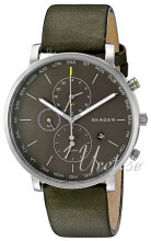 Skagen Hagen Grå/Lær Ø42 mm Skagen Hagen Grå/Lær Ø42 mm