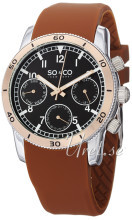 So & Co New York Yacht Timer Sort/Gummi Ø42 mm So & Co New York Yacht Timer Sort/Gummi Ø42 mm