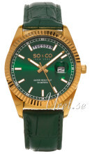 So & Co New York Madison Grønn/Lær Ø38 mm So & Co New York Madison Grønn/Lær Ø38 mm
