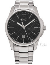 So & Co New York Madison Sort/Stål Ø42 mm So & Co New York Madison Sort/Stål Ø42 mm
