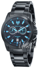 Swiss Eagle Zermatt Sort/Stål Ø44 mm Swiss Eagle Zermatt Sort/Stål Ø44 mm